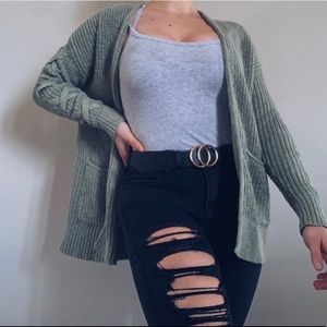 Super cute green cardigan!!